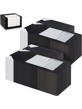 100 Pack Black Gift Boxes with Window | Hat & Cap Storage Display Containers
